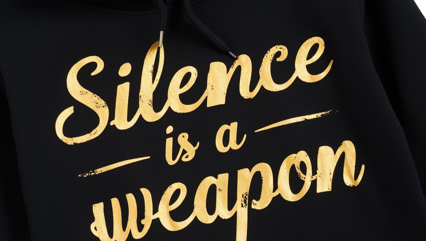 Silence is a Weapon Hoodie- Stylish and Cozy Sweatshirt for Everyday Wear