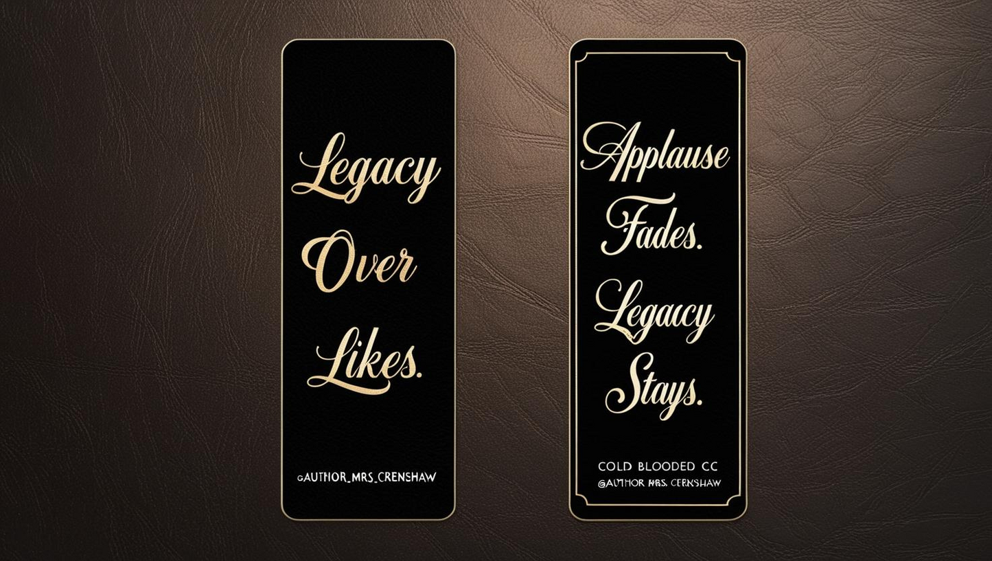Legacy Over Likes Bookmark - Perfect for Book Lovers