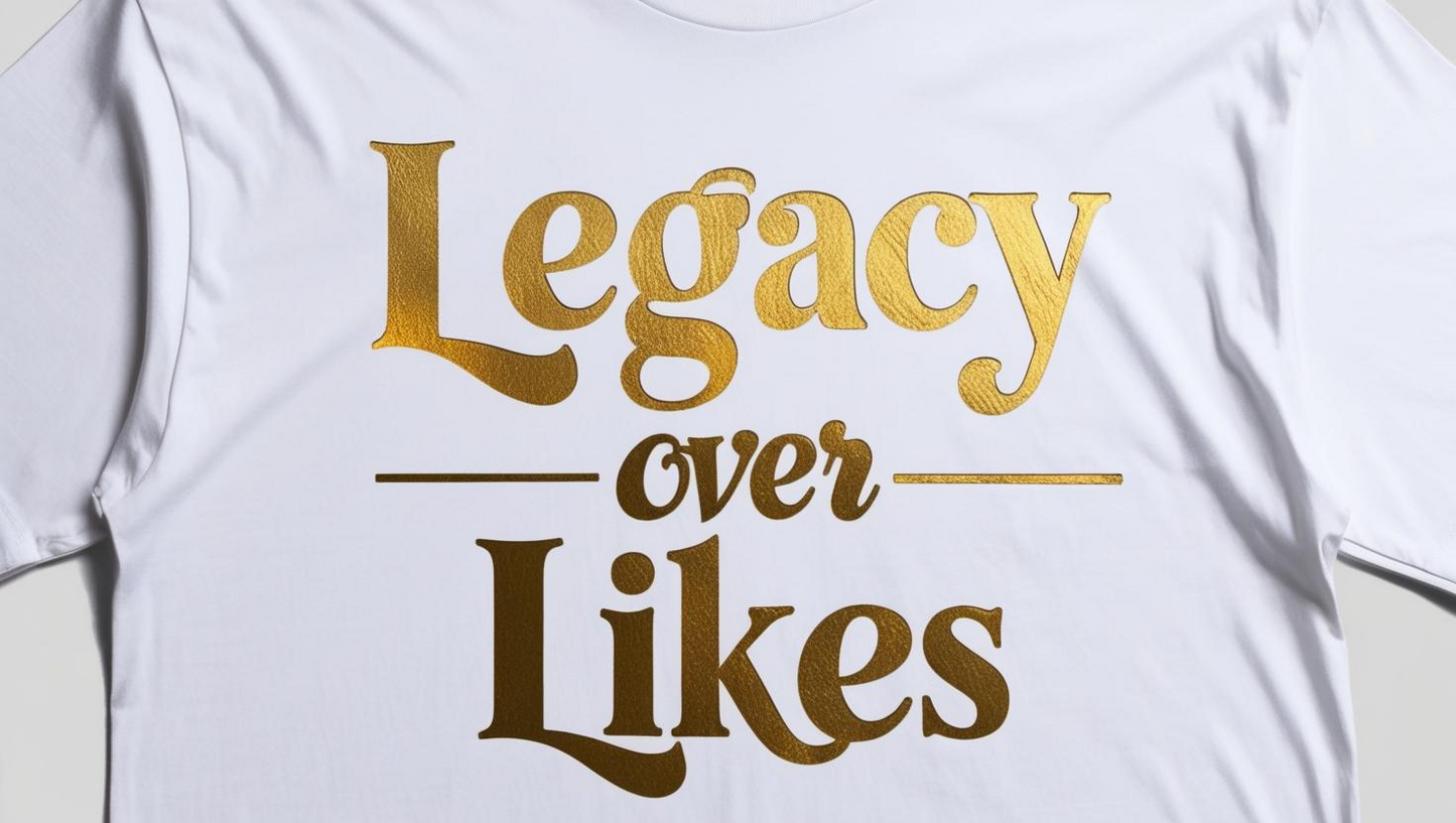 Legacy Over Likes Limited Edition White Tee - Trendy Casual Wear for Everyday Style