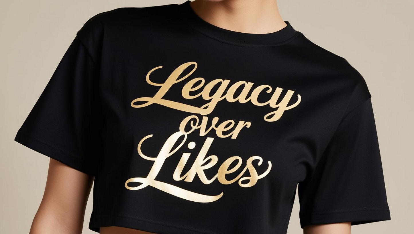 Legacy Over Likes Crop Top - Stylish & Comfortable for Everyday Wear